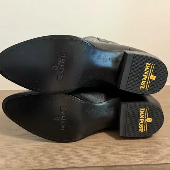 Dan Post “Milwaukee” Black & Silver Western Boots – NEW – Men’s 11.5D